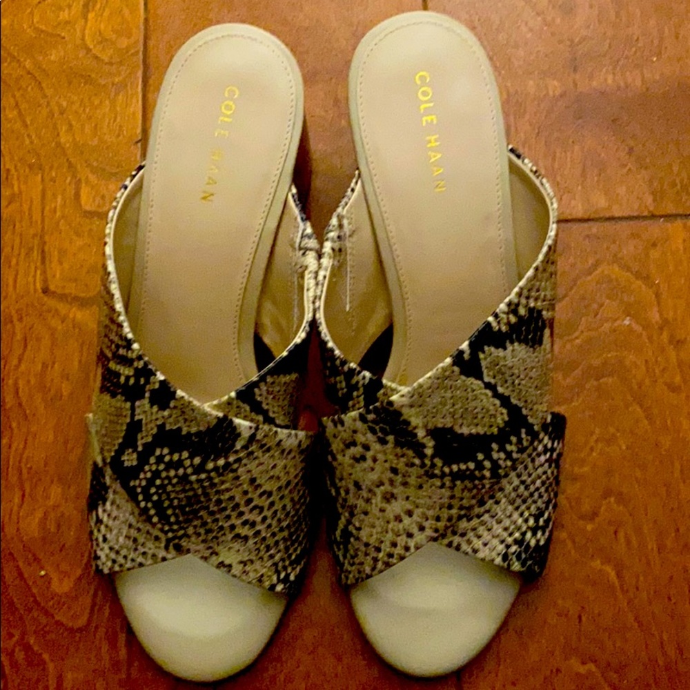 Brand new Cole Haan slip- on sandals